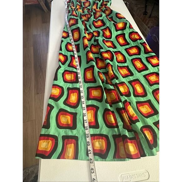 Lucy & Yak Women's Multicolor Presley Organic Cotton Sleeveless Jumpsuit Size 4 - Picture 8 of 9